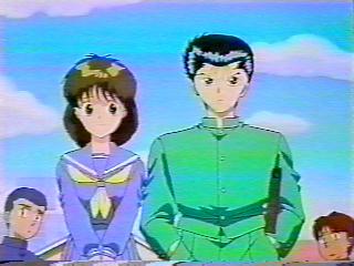 Keiko almost kiss Yusuke